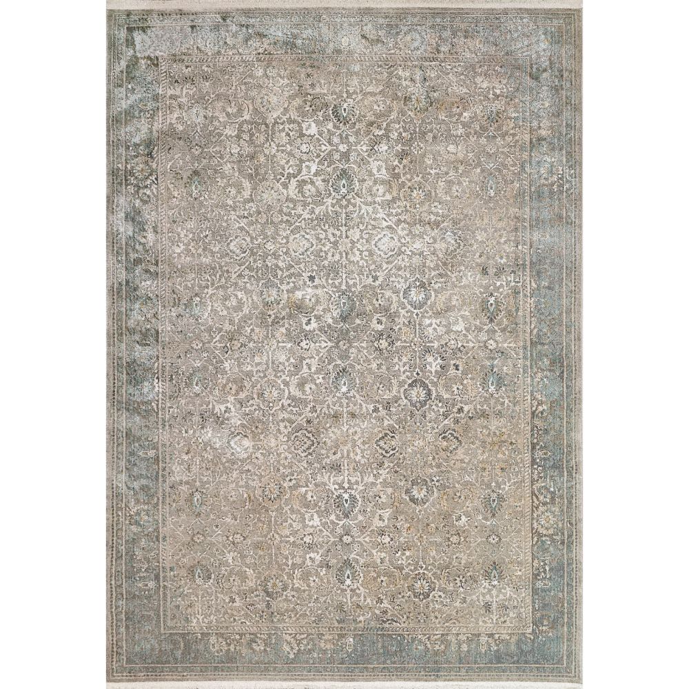 Dynamic Rugs 3981-915 Ella 9.2 Ft. X 12.5 Ft. Rectangle Rug in Grey/Ivory/Blue